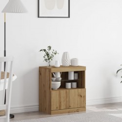 Sonata H Комод с LED лампи Артисан Оук 60x37x67 см - Corpuri, vitrine, biblioteci modulare