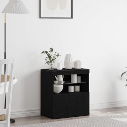 Sonata H ТВ шкаф с LED осветление Черен дъб 60x37x67 см - Corpuri, vitrine, biblioteci modulare
