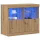 Sonata H Конзола  с LED лампи Масивен дъб 81x37x67 см
