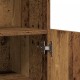 Sonata H Сайдборд с LED светлини Старо дърво 60x37x100 см