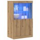 Sonata H Стенен шкаф с LED светлини от артин дъб 60x37x100 см