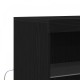 Sonata H Стъклен шкаф с LED осветление Черен дъб 60x37x100 см