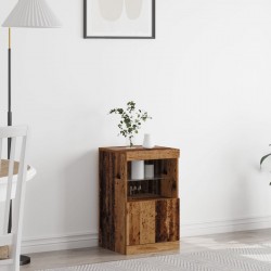 Sonata H Скат на LED светлини от старо дърво 41x37x67 см - Corpuri, vitrine, biblioteci modulare