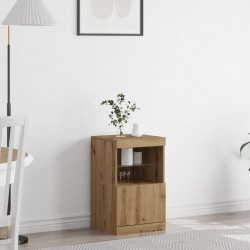 страничен бюфет Sonata H с LED светлини от занаятчийски дъб 41x37x67 см - Corpuri, vitrine, biblioteci modulare