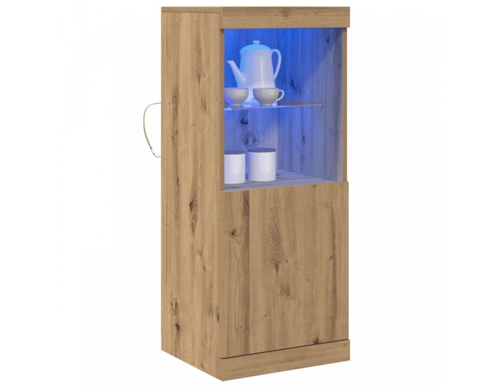 страница на Sonata H с LED осветление, занаятчийски дъб, 41x37x100 см