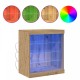 Sonata H Сайдборд с LED светлини Artisan дъб 60,5x37x67 см