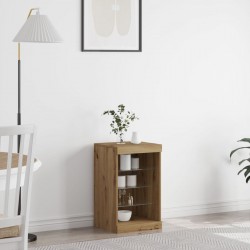 страничен шкаф Sonata H с LED светлини занаятчийски дъб 41x37x67 см - Corpuri, vitrine, biblioteci modulare