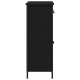 Sonata H Страничен шкаф Черен Дъб 70x30x80 см Инженерна дървесина и стомана