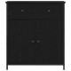 Sonata H Страничен шкаф Черен Дъб 70x30x80 см Инженерна дървесина и стомана