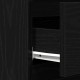 Sonata H Стенен шкаф с чекмеджета Черен дъб 60x35x70 см от инженерен дървен материал