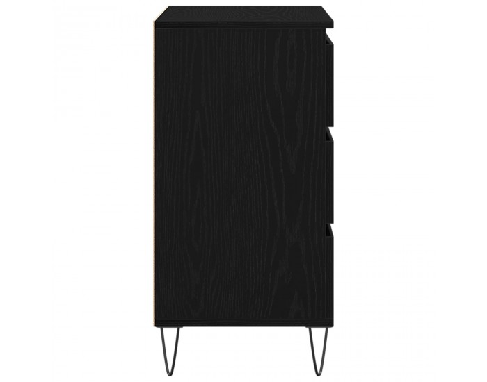 Sonata H Стенен шкаф с чекмеджета Черен дъб 60x35x70 см от инженерен дървен материал