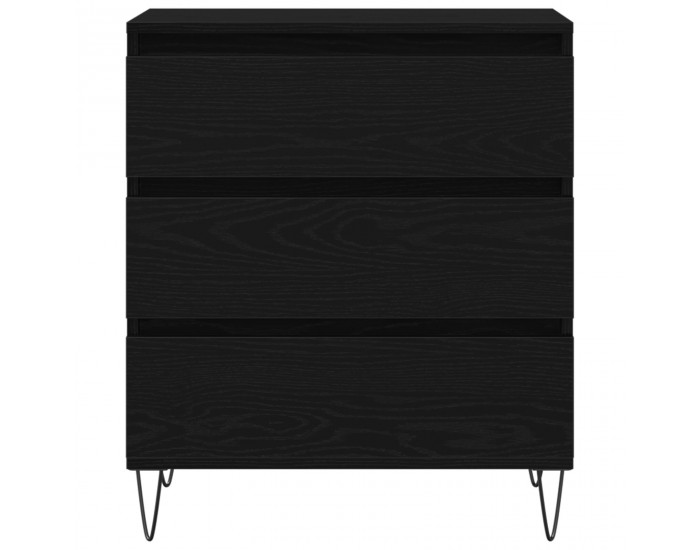 Sonata H Стенен шкаф с чекмеджета Черен дъб 60x35x70 см от инженерен дървен материал
