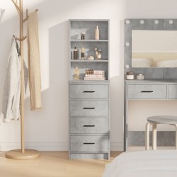 Sonata H Висок шкаф Бетон grey 40x41x135 см От инженерна дървесина - Corpuri, vitrine, biblioteci modulare