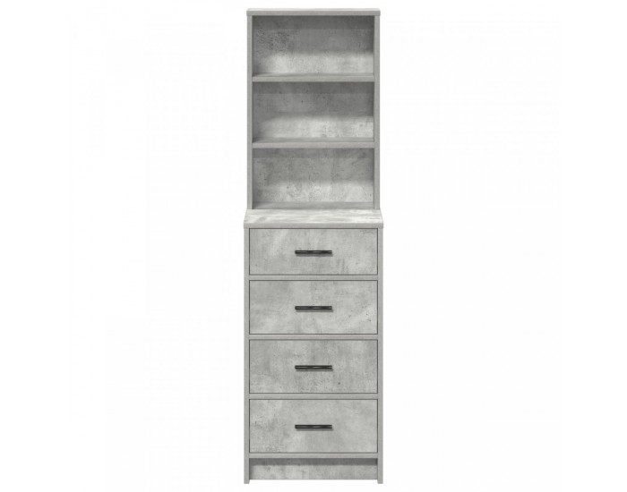 Sonata H Висок шкаф Бетон grey 40x41x135 см От инженерна дървесина