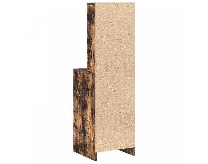 Sonata H Висок бюфет от опушен дъб 40x41x135 см от инженерна дървесина