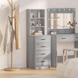 Sonata H Висок шкаф Сиво Сонома 40x41x135 см Инженерна дървесина - Corpuri, vitrine, biblioteci modulare