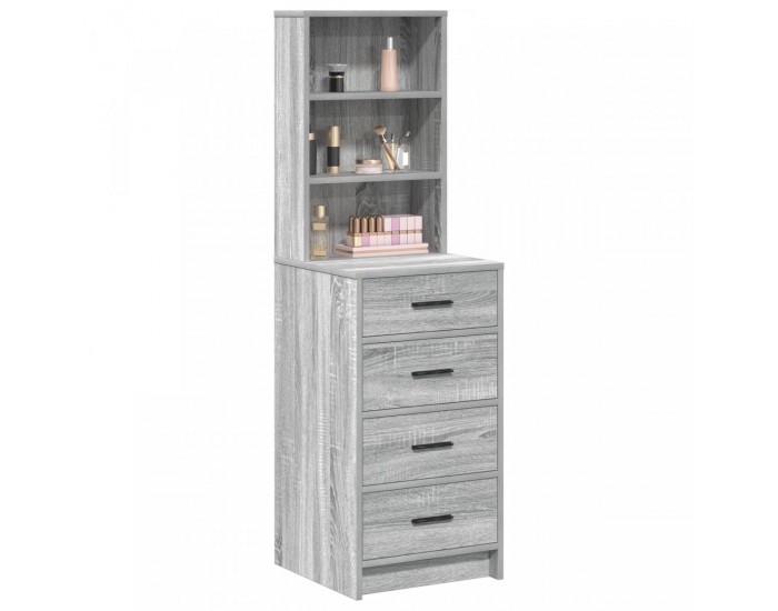 Sonata H Висок шкаф Сиво Сонома 40x41x135 см Инженерна дървесина