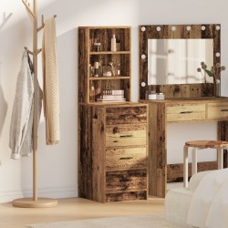 Sonata H Висок шкаф Старо дърво 40x41x135 см Инженерно дърво - Corpuri, vitrine, biblioteci modulare