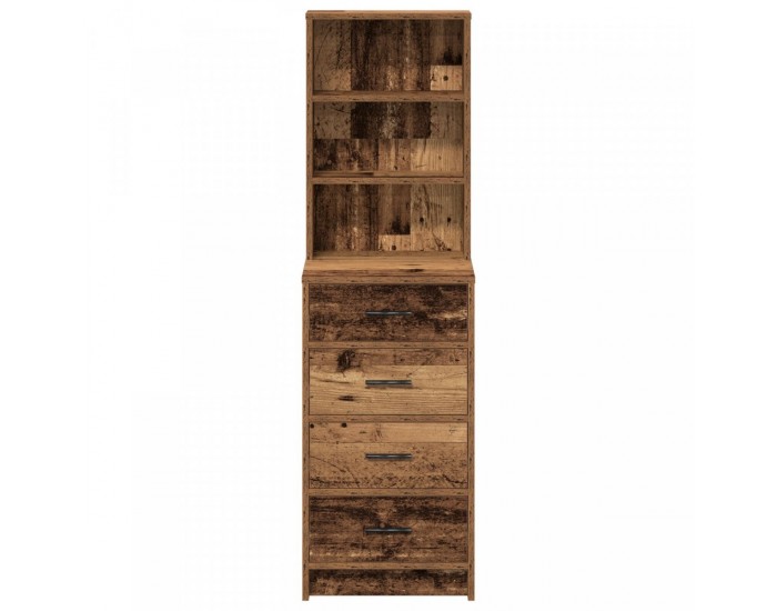 Sonata H Висок шкаф Старо дърво 40x41x135 см Инженерно дърво