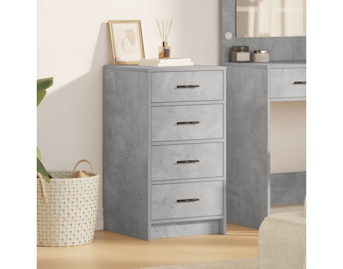 Sonata H страничен шкаф бетонно сиво 40x41x75 см от инженерна дървесина