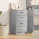 Sonata H страничен шкаф бетонно сиво 40x41x75 см от инженерна дървесина