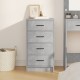 Sonata H страничен шкаф бетонно сиво 40x41x75 см от инженерна дървесина