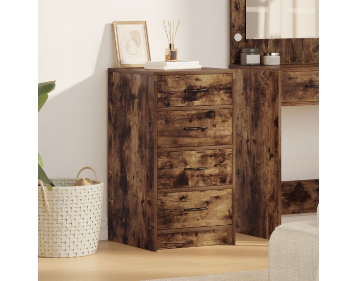 Sonata H Секционен шкаф опушен дъб 40x41x75 см Инженерно дърво