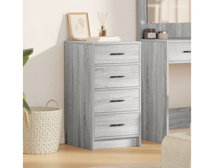 Sonata H сив шкаф 40x41x75 см от инженерна дървесина