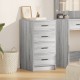 Sonata H сив шкаф 40x41x75 см от инженерна дървесина