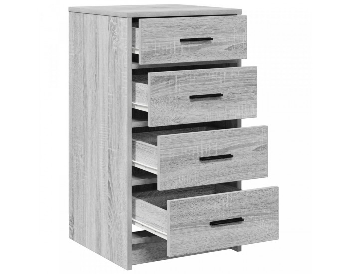 Sonata H сив шкаф 40x41x75 см от инженерна дървесина