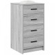 Sonata H сив шкаф 40x41x75 см от инженерна дървесина