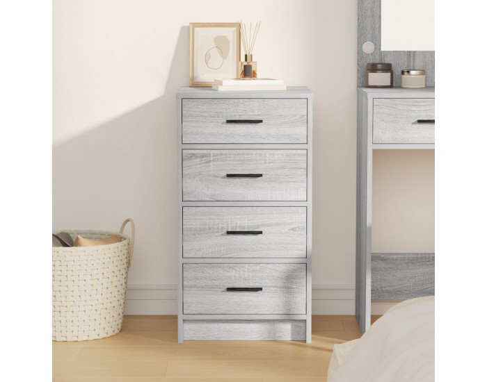 Sonata H сив шкаф 40x41x75 см от инженерна дървесина