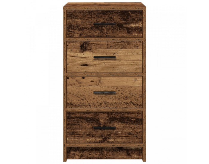 Sonata H Страничен шкаф Старо дърво 40x41x75 см Инженерна дървесина