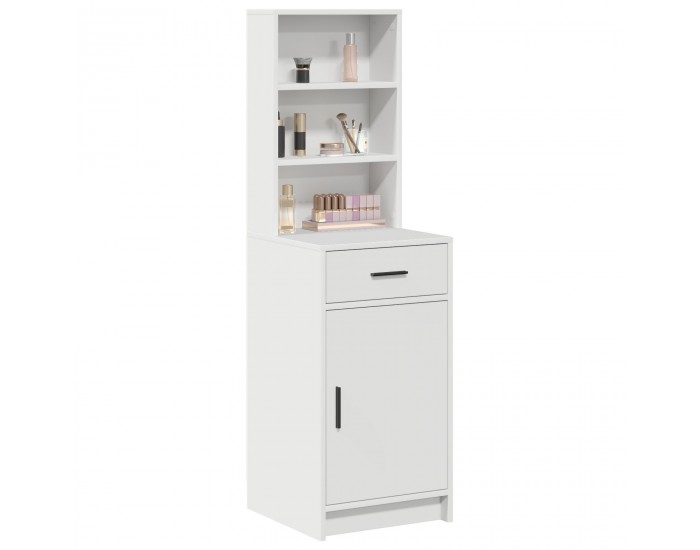 Sonata H Висок шкаф Бял 40x41x135 см от инжинерна дървесина