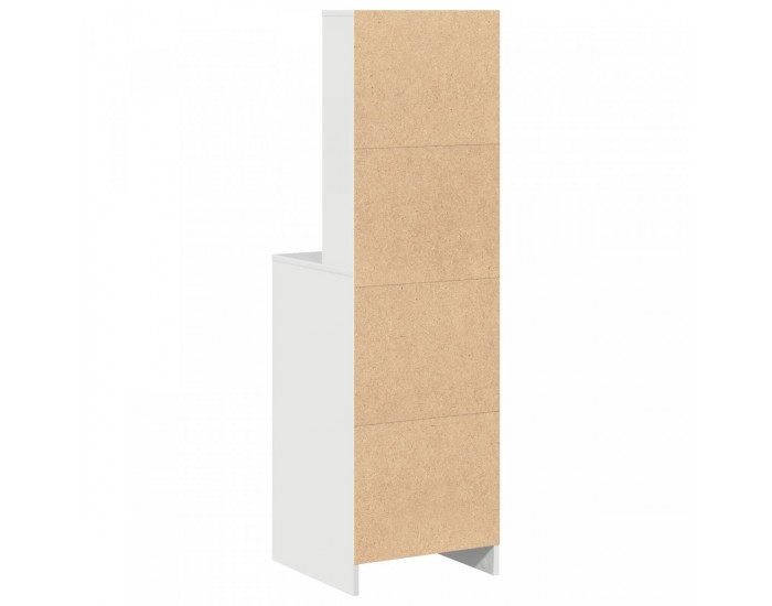 Sonata H Висок шкаф Бял 40x41x135 см от инжинерна дървесина