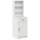 Sonata H Висок шкаф Бял 40x41x135 см от инжинерна дървесина