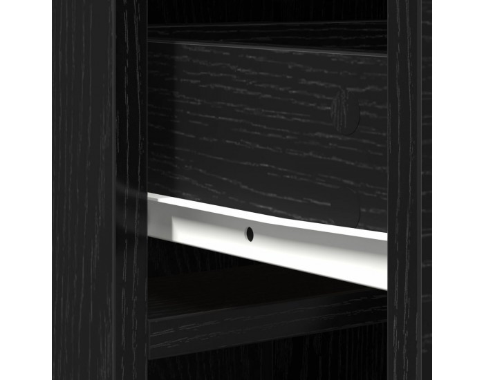 Sonata H Висок шкаф в черен дъб - 40x41x135 см, Изработен от инженерна дървесина