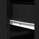 Sonata H Висок шкаф в черен дъб - 40x41x135 см, Изработен от инженерна дървесина