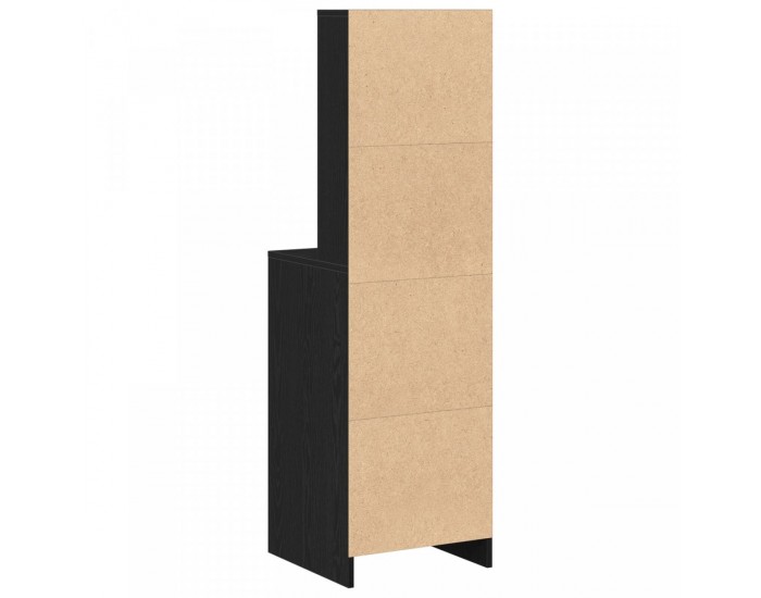 Sonata H Висок шкаф в черен дъб - 40x41x135 см, Изработен от инженерна дървесина