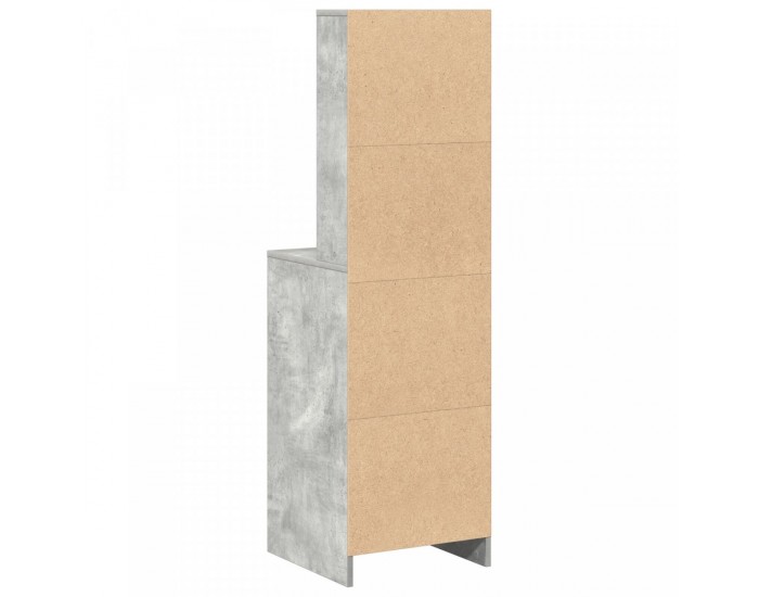 Sonata H Висок шкаф бетонно сиво 40x41x135 см Инженерна дървесина