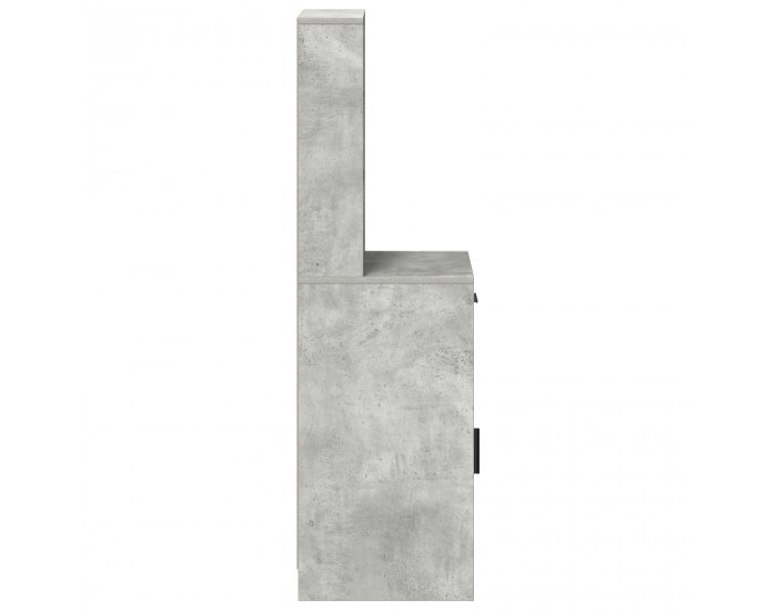 Sonata H Висок шкаф бетонно сиво 40x41x135 см Инженерна дървесина