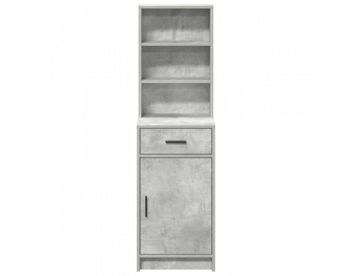 Sonata H Висок шкаф бетонно сиво 40x41x135 см Инженерна дървесина