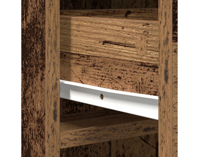 Sonata H Висок шкаф от старо дърво 40x41x135 см