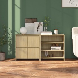 Sonata H Бюфет от 2 части, дъб сонома, инженерно дърво - Living