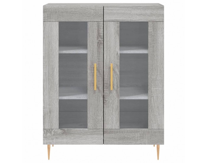 Sonata H Висок шкаф, сив сонома, 69,5x34x180 см, инженерно дърво