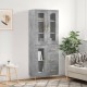 Sonata H Висок шкаф, бетонно сив, 69,5x34x180 см, инженерно дърво