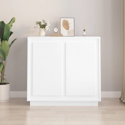 Sonata H Страничен шкаф, бял, 80x34x75 см, инженерно дърво - Corpuri, vitrine, biblioteci modulare