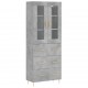 Sonata Dulap înalt, gri beton, 69,5x34x180, lemn compozit