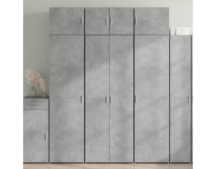 Sonata H Висок шкаф, бетонно сив, 70x42,5x185 см, инженерно дърво