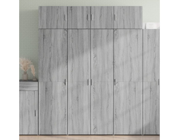 Sonata H Висок шкаф, сив сонома, 80x42,5x185 см, инженерно дърво